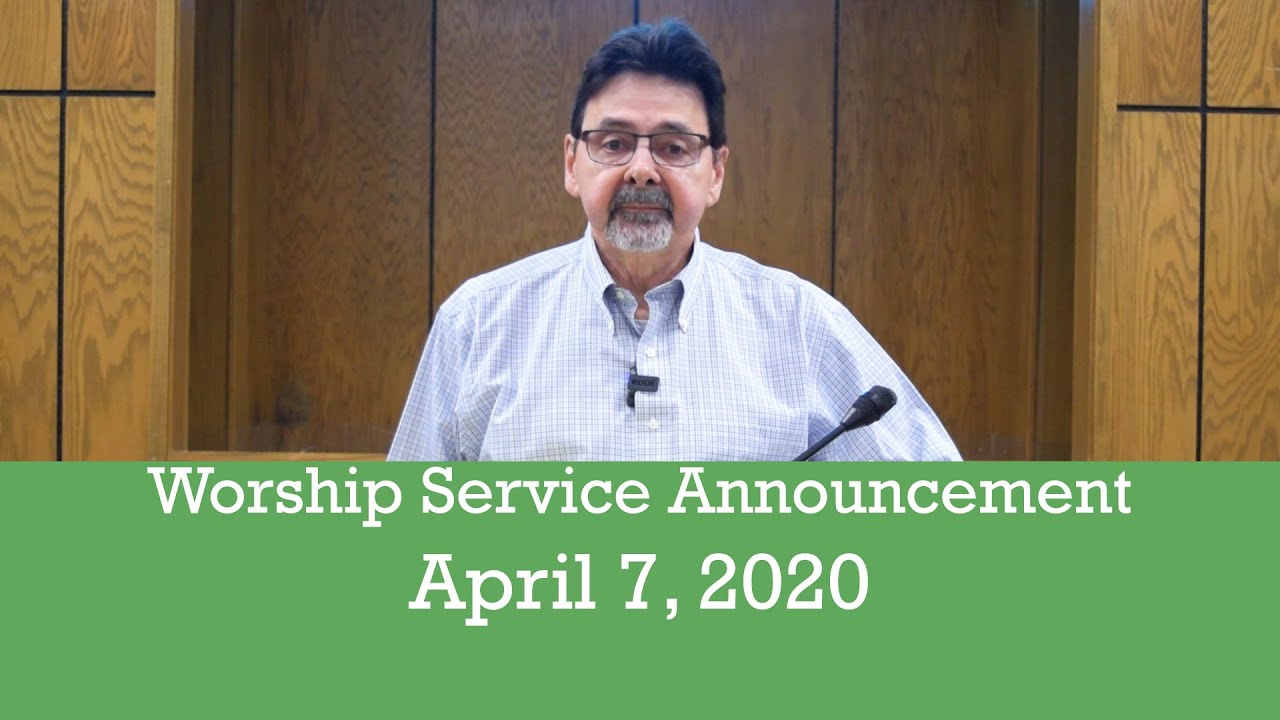 Worship Service Announcement