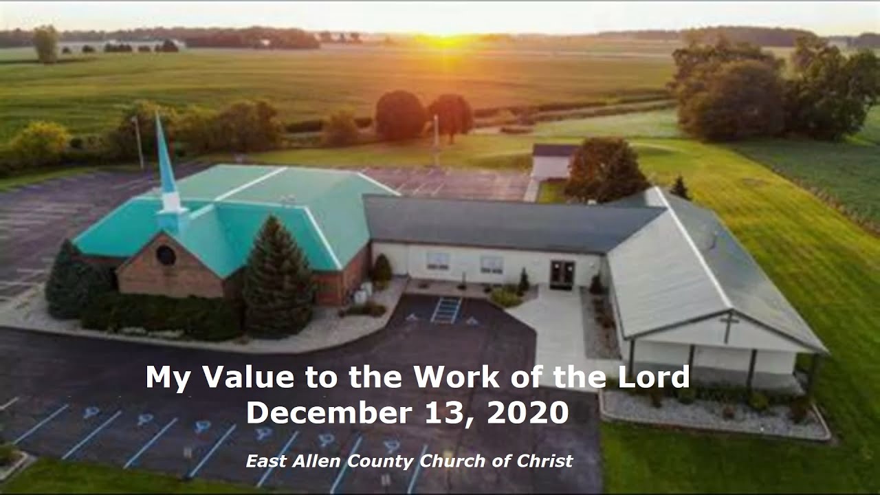 My Value To The Work Of The Lord